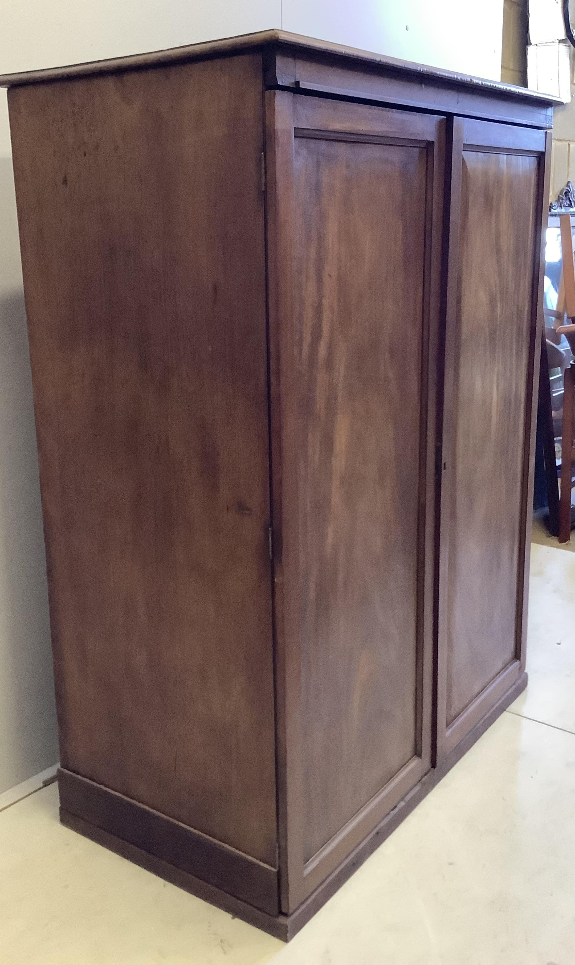 A Victorian mahogany collector's chest, width 112cm, depth 60cm, height 147cm